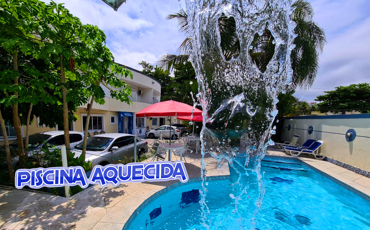 Cascata da piscina aquecida do Hotel Iracemar